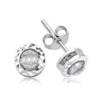 0.10 Karat Laranj Baget Diamante Orecchini