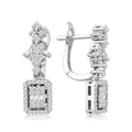 0.74 Karat Baget Diamante Orecchini