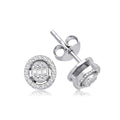 0.27 Karat Laranj Baget Diamante Orecchini