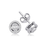0.27 Karat Laranj Baget Diamante Orecchini