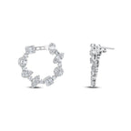1.84 Karat Luna Baget Diamante Orecchini