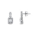 0.49 Karat Diamante baguette Orecchini