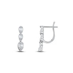 0.51 Karat Baget Diamante Orecchini