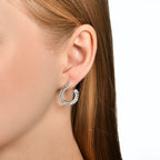 1.82 Karat Neoma Baget Diamante Orecchini