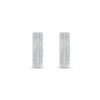 0.92 Karat Baget Diamante Halka Orecchini