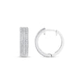 0.92 Karat Baget Diamante Halka Orecchini