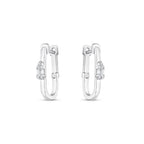 0.15 Karat Baget Diamante Halka Orecchini