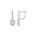 0.79 Karat matrimonio Baget Diamante Orecchini