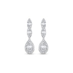 0.87 Karat matrimonio Baget Diamante Orecchini