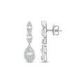 0.87 Karat matrimonio Baget Diamante Orecchini