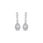 0.43 Karat matrimonio Baget Diamante Orecchini