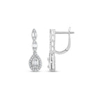 0.43 Karat matrimonio Baget Diamante Orecchini