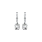 0.59 Karat matrimonio Baget Diamante Orecchini