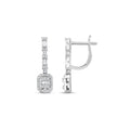 0.59 Karat matrimonio Baget Diamante Orecchini