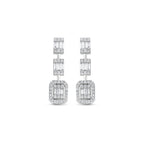 0.81 Karat matrimonio Baget Diamante Orecchini