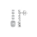 0.81 Karat matrimonio Baget Diamante Orecchini