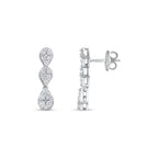 0.89 Karat matrimonio Diamante Orecchini