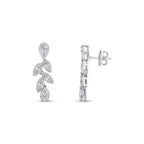 0.88 Karat matrimonio Baget Diamante Orecchini