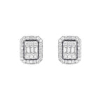 0.65 Karat Nova Baget Diamante Orecchini