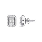 0.65 Karat Nova Baget Diamante Orecchini