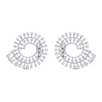 6.92 Karat Wedding Baget Pırlanta Küpe