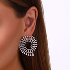 6.92 Karat Wedding Baget Pırlanta Küpe