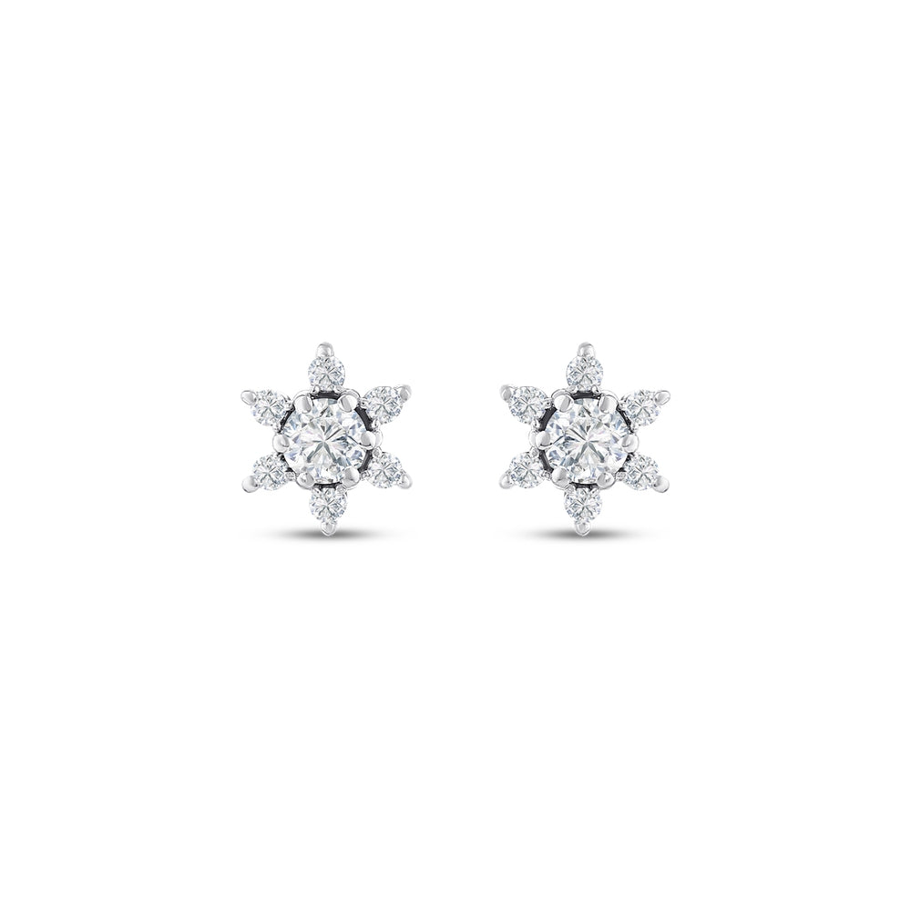 0.41 Karat Flora Diamante Orecchini
