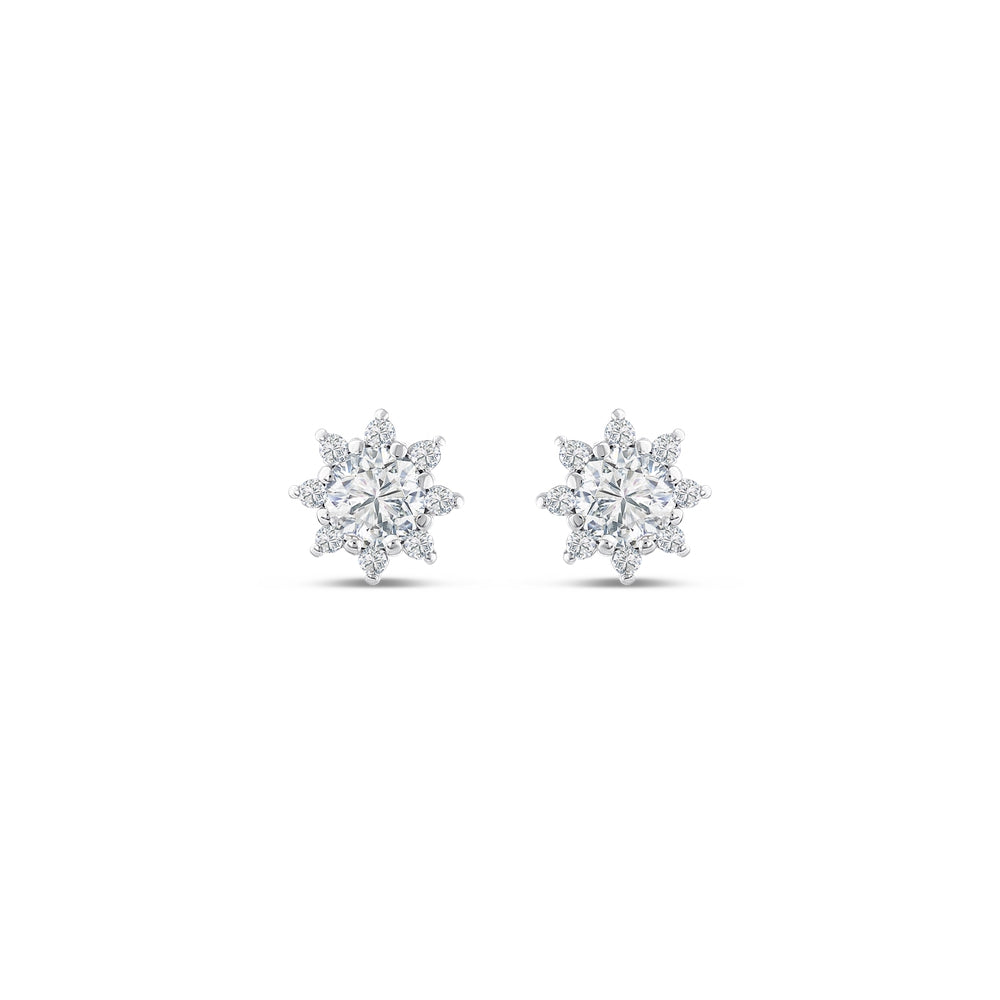 0.58 Karat Flora Diamante Orecchini