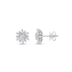 0.84 Karat Flora Diamante Orecchini