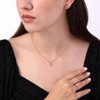 0.21 Karat Flora Diamante Collana