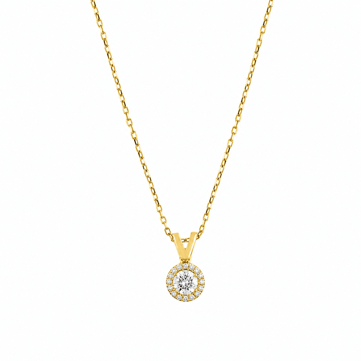 0.11 Karat Diamante Collana