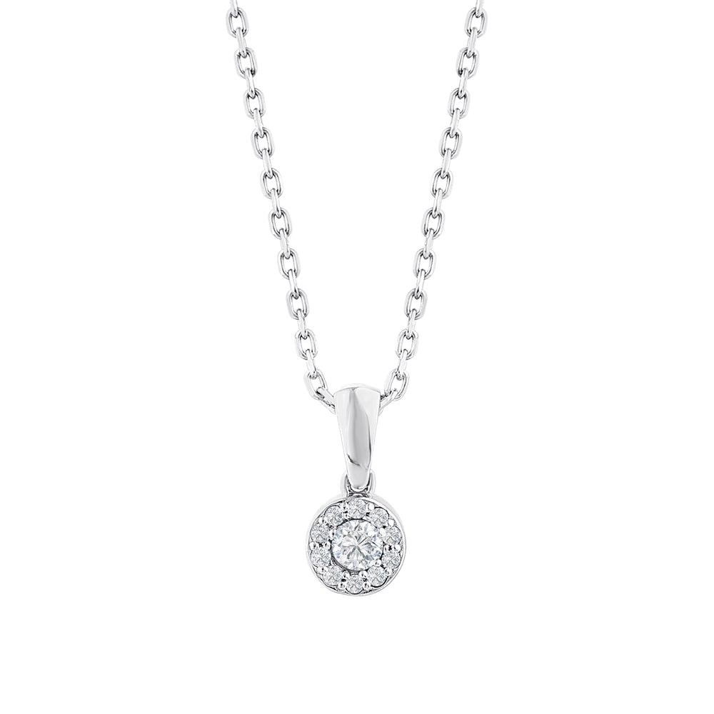 0.08 Karat Diamante Collana