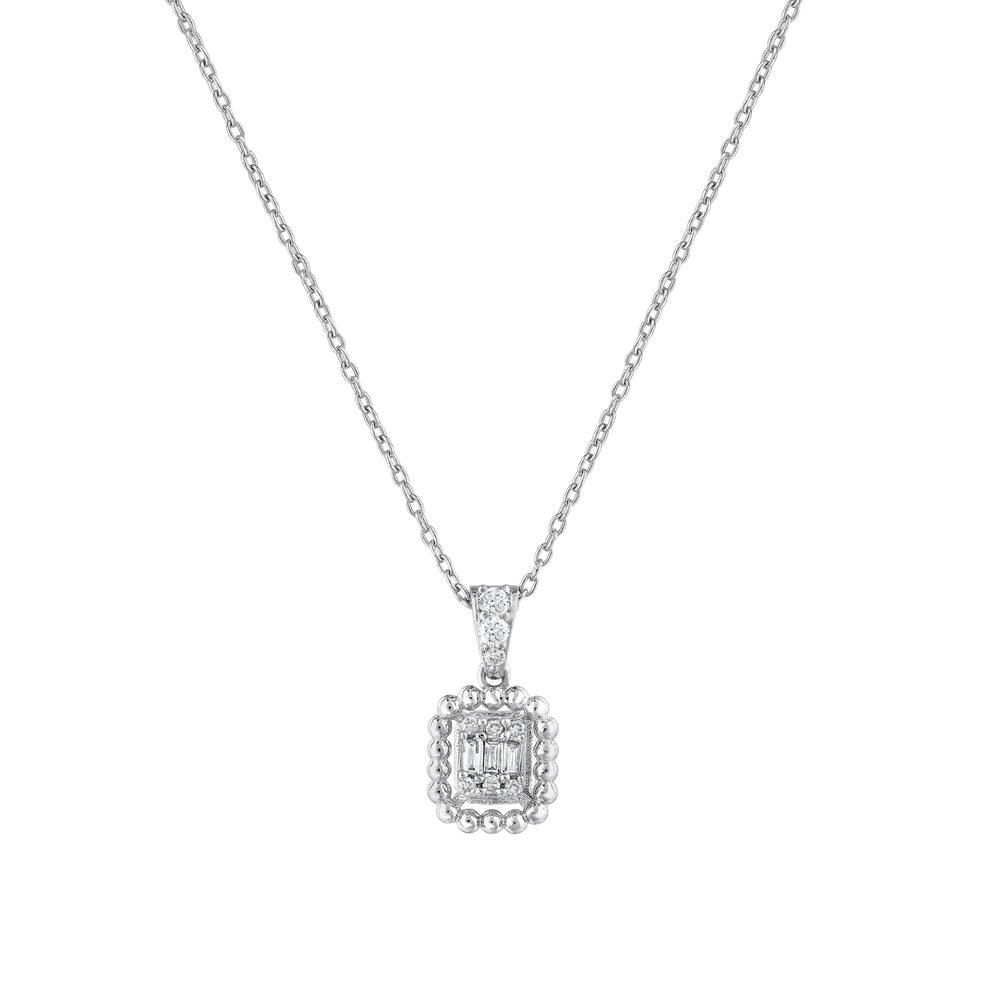 0.06 Karat Aubrey Baget Diamante Collana