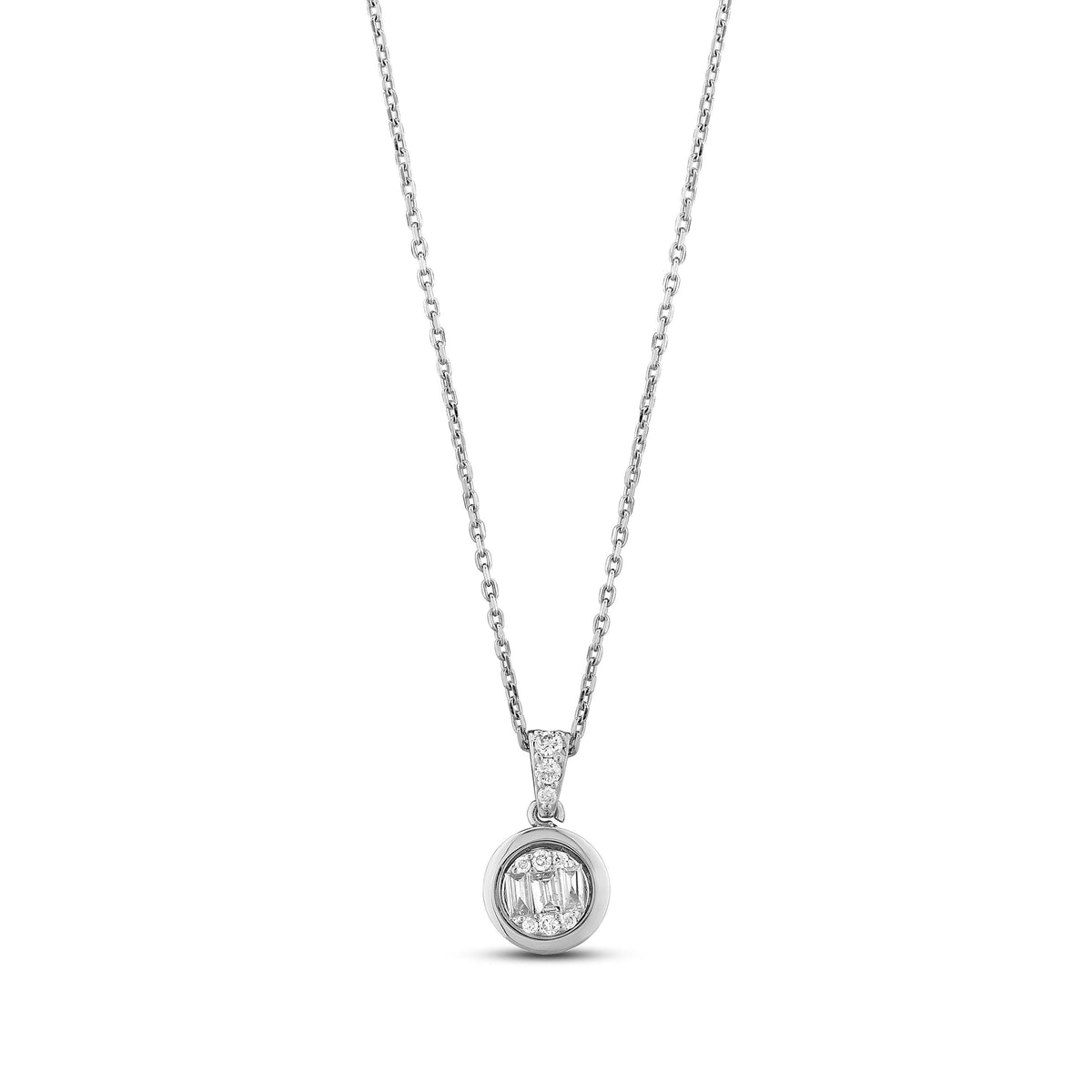 0.12 Karat Melanie Baget Diamante Collana