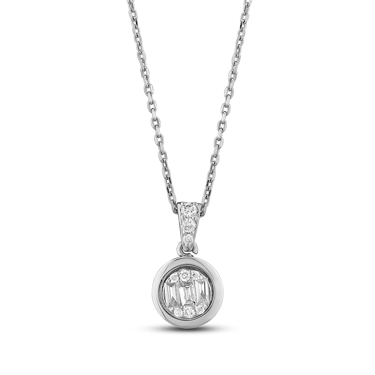 0.12 Karat Melanie Baget Diamante Collana
