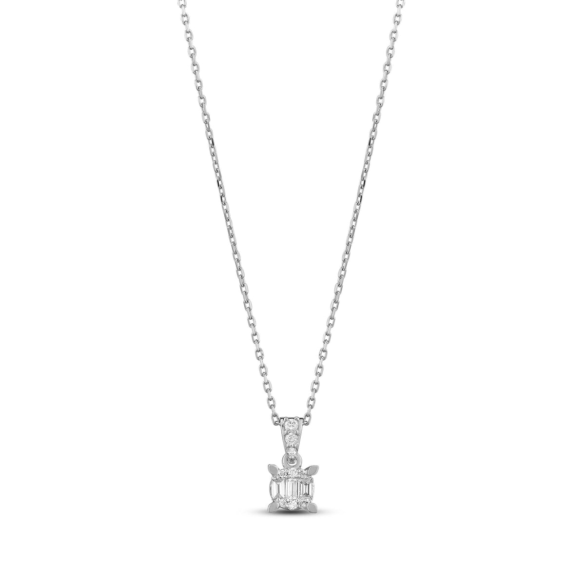 0.09 Karat Ashley Baget Diamante Collana