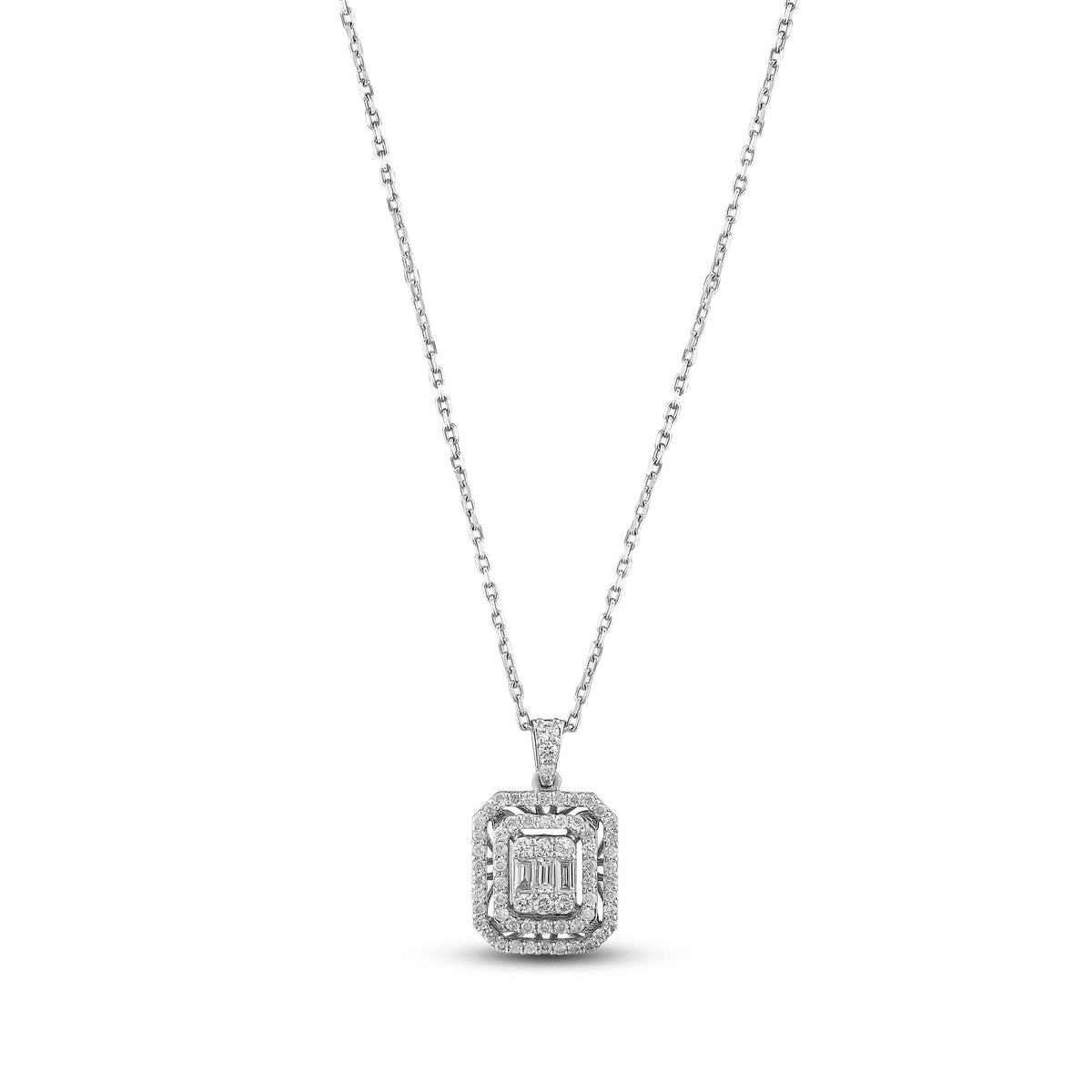 0.45 Karat Chloe Diamante baguette Collana