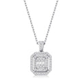 0.24 Karat Laranj Baget Diamante Collana