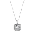 0.46 Karat Stella Diamante baguette Collana