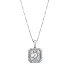 0.46 Karat Stella Diamante baguette Collana