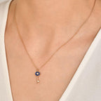 0.02 Karat Diamante Anahtar Collana