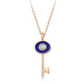 0.02 Karat Diamante Anahtar Collana