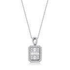0.84 Karat Isabella Diamante baguette Collana