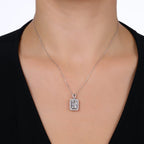 0.94 Karat Amelia Diamante baguette Collana
