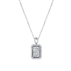 0.94 Karat Amelia Diamante baguette Collana