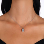 0.83 Karat Sophia Diamante baguette Collana