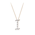 0.21 Karat Baget Diamante I Harf Collana