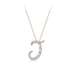 0.31 Karat Baget Diamante J Harf Collana