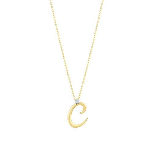 0.03 Karat Diamante C Harf Collana