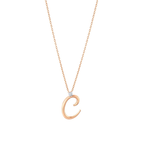 0.03 Karat Diamante C Harf Collana